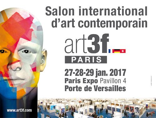 Salon Art3f à Paris, en janvier 2017