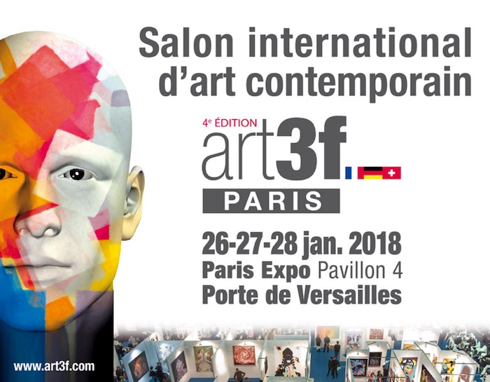 Salon Art3f à Paris au Parc des Expositions, en janvier 2018
