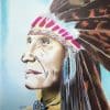Sagesse - Portrait chef indien - Stylos à bille - 29,7 X 42 cm - Réalisé par l'artiste BB