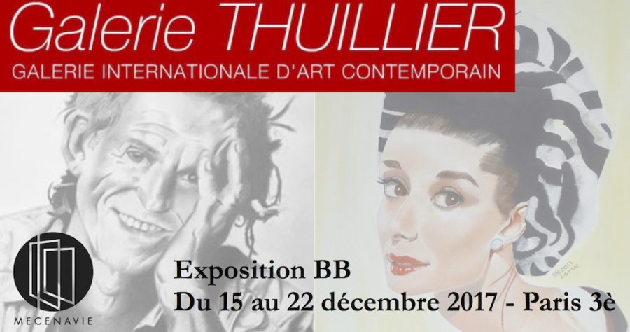 Galerie Thuillier à Paris : exposition Mecenavie, l'artiste BB y sera présente
