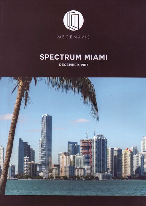 Catalogues - Spectrum Miami - Couverture Mecenavie- décembre 2017