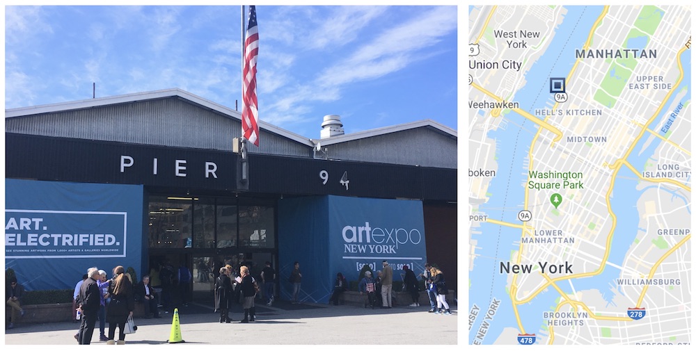 Art Expo à New York - avril 2018 - L'artiste BB y exposait quelques toiles hyperréalistes