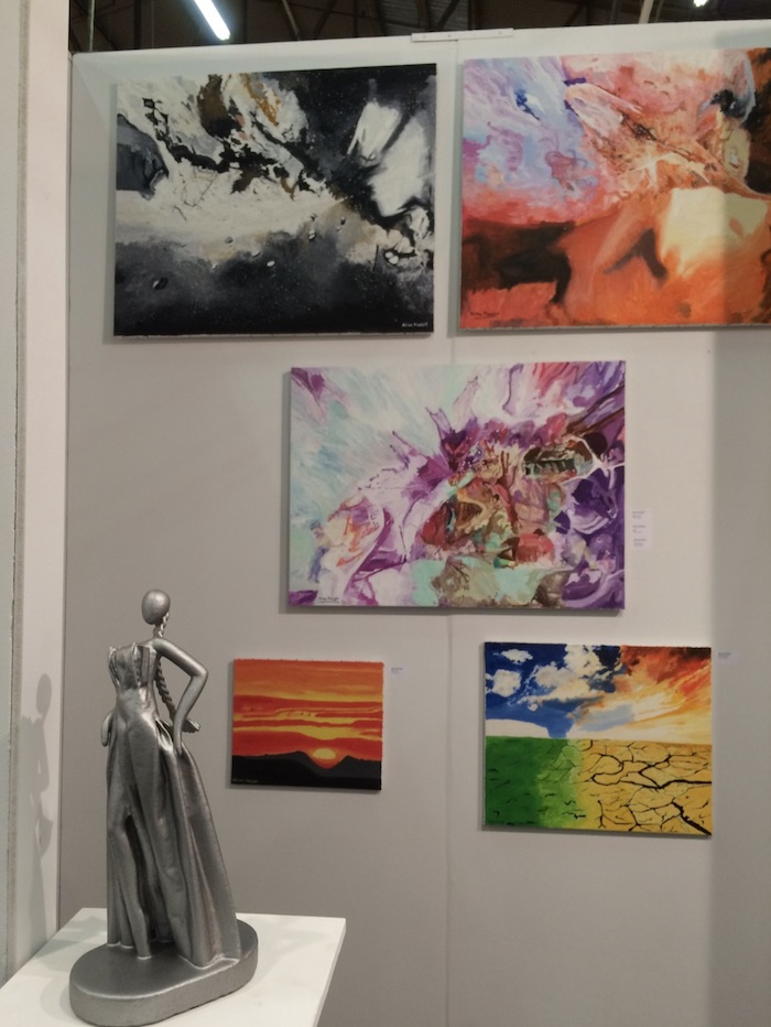 Art Expo à New York - avril 2018 - L'artiste BB y exposait quelques toiles hyperréalistes