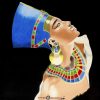 Néfertiti : dessin réalisé aux crayons de couleurs par l'artiste BB