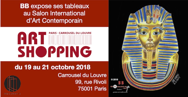 Art Shopping Paris - Carrousel du Louvre - Octobre 2018 - Affiche exposition BB
