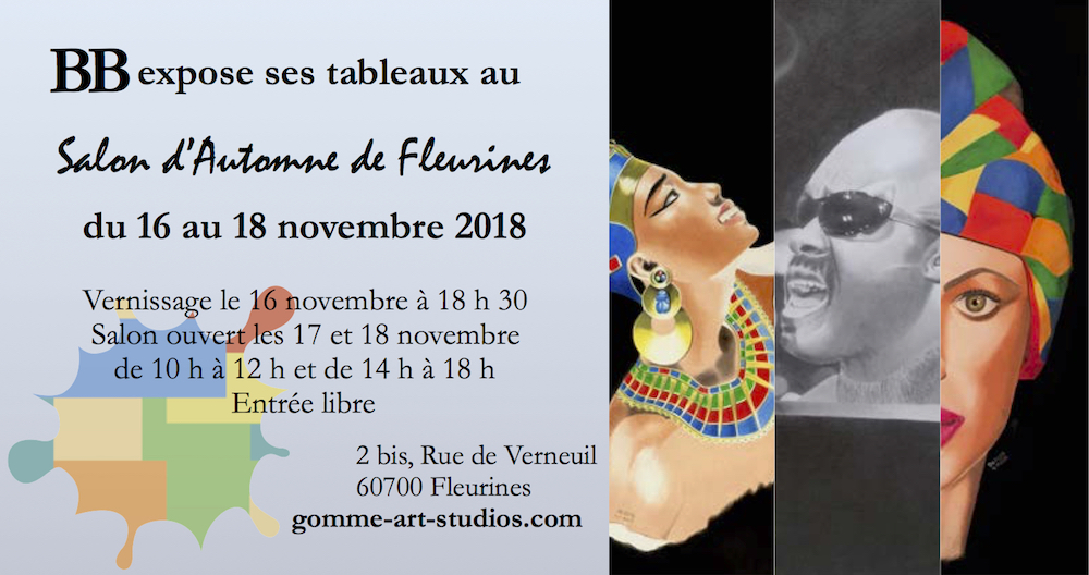 Salon d'automne de Fleurines 2018 - Affiche de l'exposition de l'artiste BB