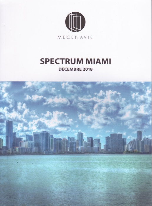 Catalogues - Couverture Mecenavie - Exposition Spectrum Miami - Décembre 2018