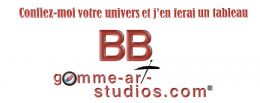 Logo et slogan Gomme-art Studios.