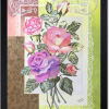Sweet Avalanche - Roses aux crayons de couleur par l'artiste BB encadrées d'un cadre fin en bois noir.